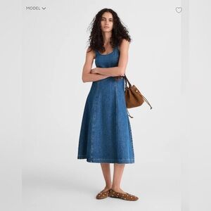 Madewell Indigo Denim Midi Dress